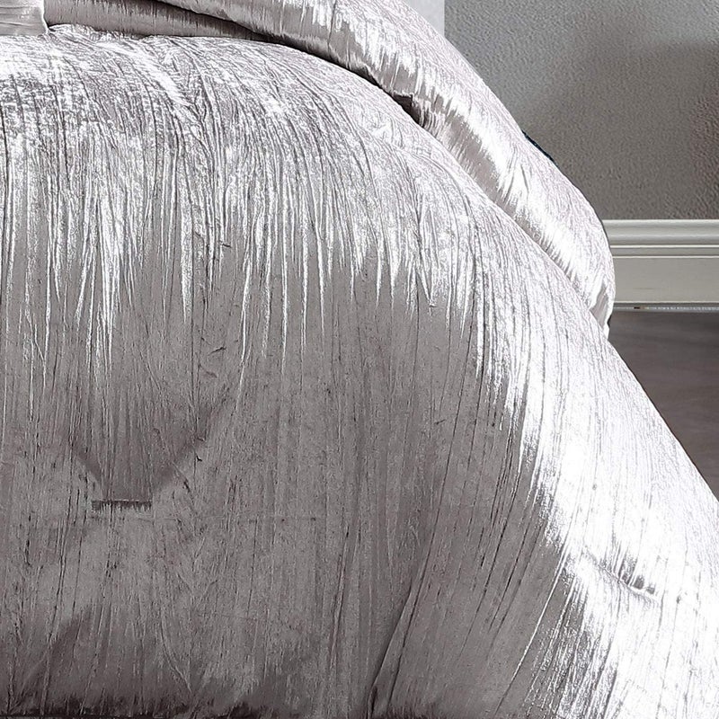 Riverbrook Home Turin Comforter Set, King, Silver, 7 Piece Set - Image 4