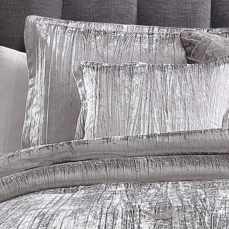 Riverbrook Home Turin Comforter Set, King, Silver, 7 Piece Set - Image 2