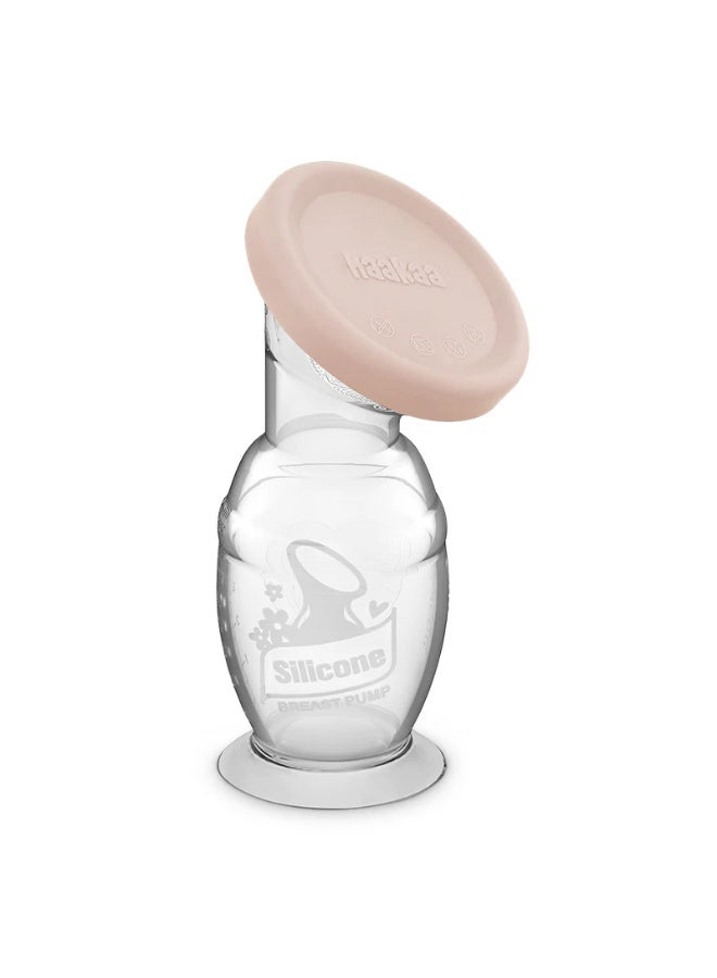 150ml Silicone Breast Pump with Sunction Base and Silicone Cap - Blush