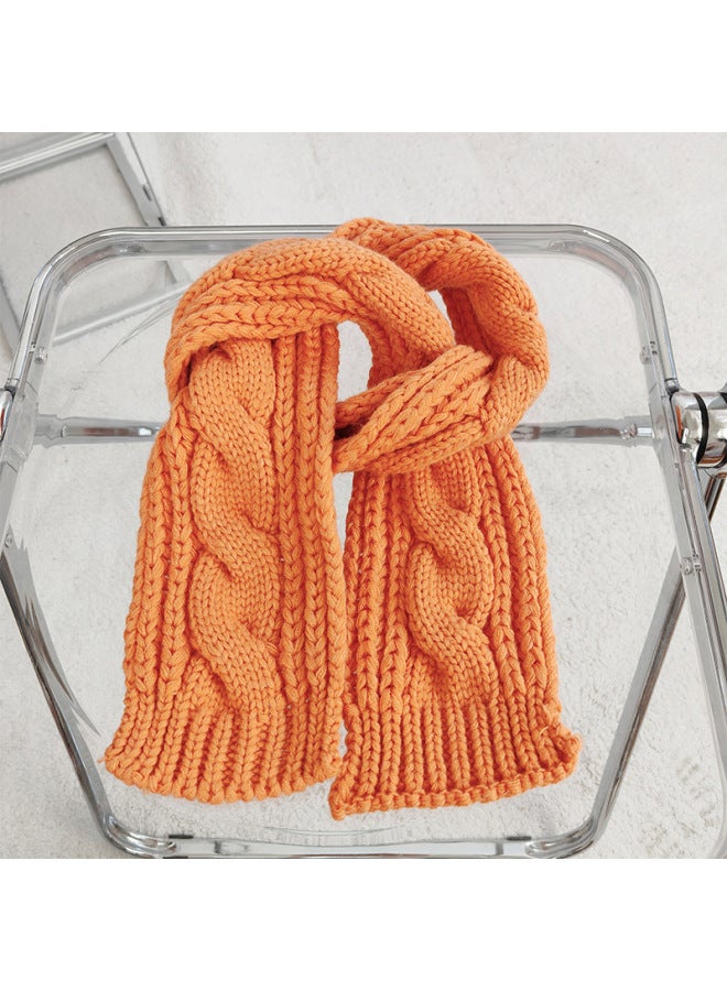 Children's Scarf Autumn And Winter New Baby Scarf Warm Thickened Wool Scarf Western Style Cartoon Scarf Winter Korean Style