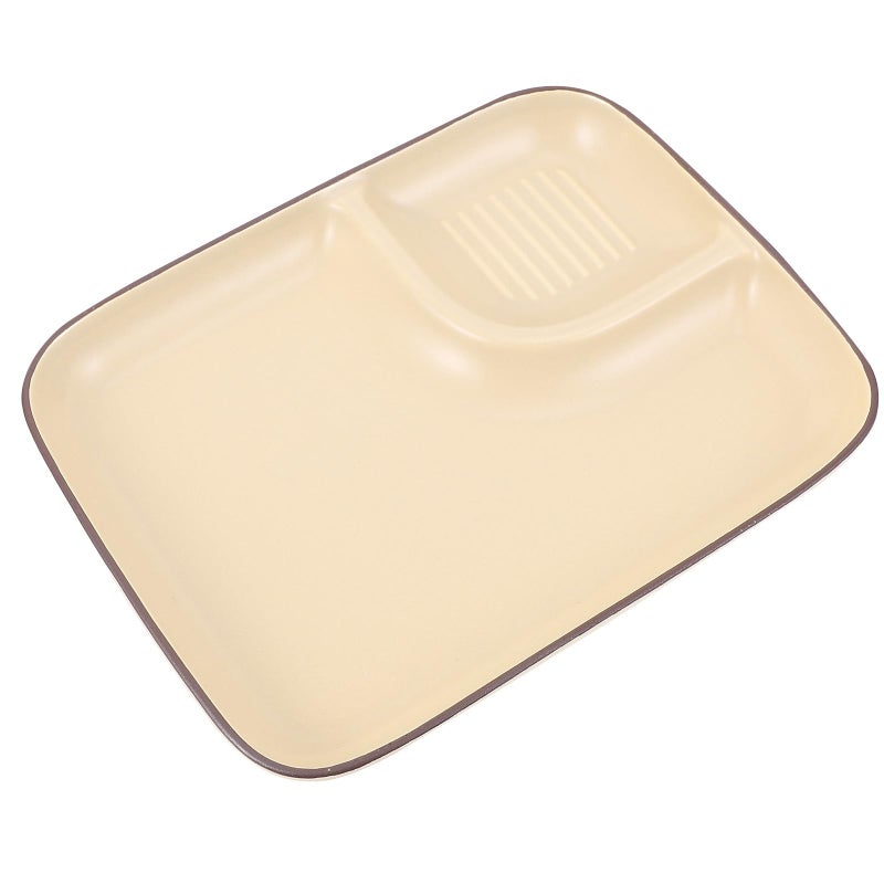 Khaki Ceramic Dumpling Dish with Vinegar Sauce Bowl Nordic Porcelain Serving Plate - Image 2