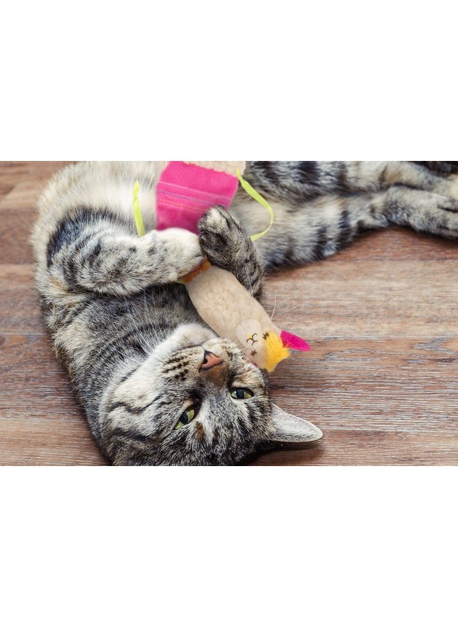 SmartyKat - SmartyKat Leggy Llama Kicker Plush Catnip Cat Toy - White/Pink, One Size - Image 1