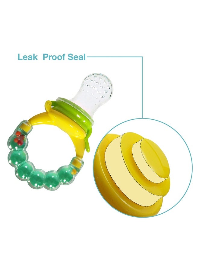 Luvlap Silicone Food/Fruit Nibbler with Extra Mesh, Soft Pacifier/Feeder, Teether for Infant Baby, Infant, Pearly Green, BPA Free - Image 5