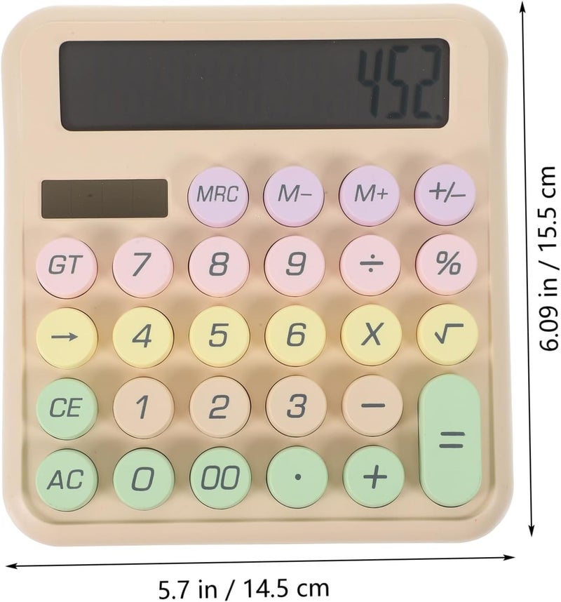 Operitacx Mechanical Keyboard Calculator Lightweight Office Tool for Students Professionals Design Comfortable Typing Experience for Home School Use - Image 2