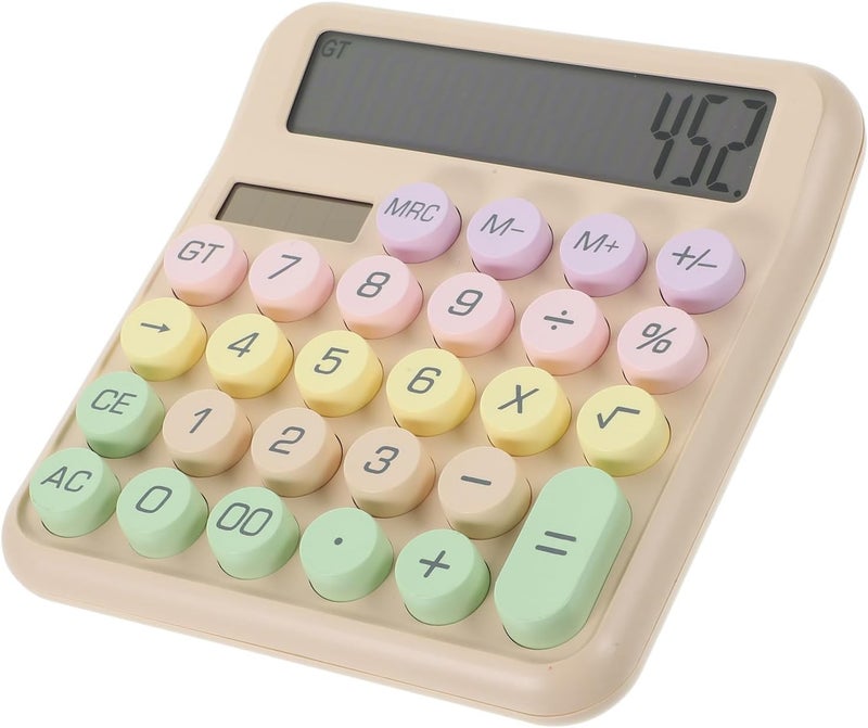 Operitacx Mechanical Keyboard Calculator Lightweight Office Tool for Students Professionals Design Comfortable Typing Experience for Home School Use - Image 1