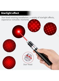 erorex Long Range High Power Tactical Red Dot Light Presentation Laser Pointer For Indoor Teaching Office Meeting Usb Recharge Outdoor Interactive Cat Laser Toy Star Cap Adjustable Focus For Night Hiking  - Image 4