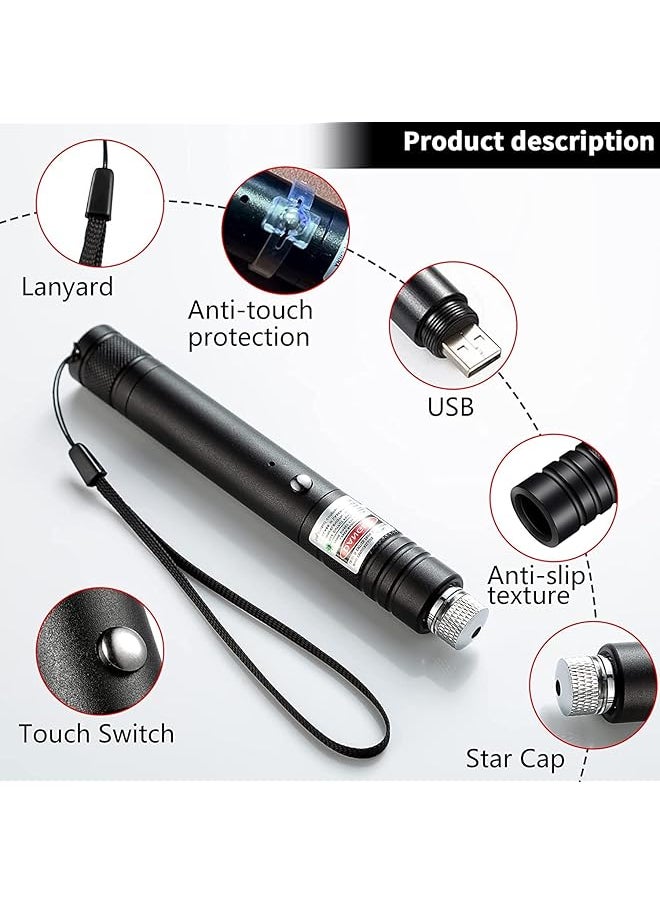 Long Range High Power Tactical Red Dot Light Presentation Laser Pointer For Indoor Teaching Office Meeting Usb Recharge Outdoor Interactive Cat Laser Toy Star Cap Adjustable Focus For Night Hiking - pzsku/Z2173675E2F38C00CCB11Z/45/_/1740917215/53375d1a-bfb1-494c-8ae8-cde7dd7c55b1