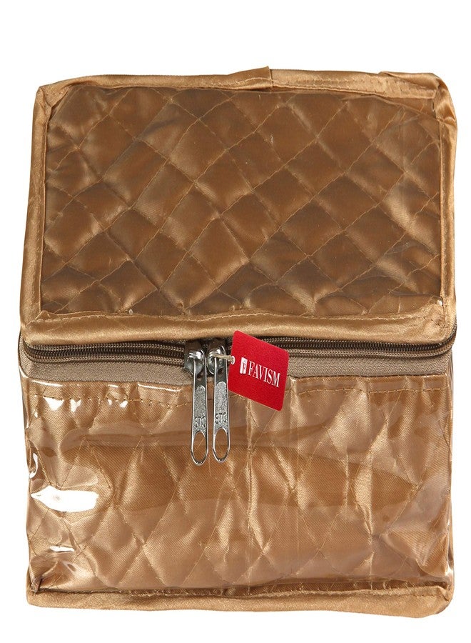 FAVISM multi purpose neckles locker box or make up organizer kit, golden - Image 3