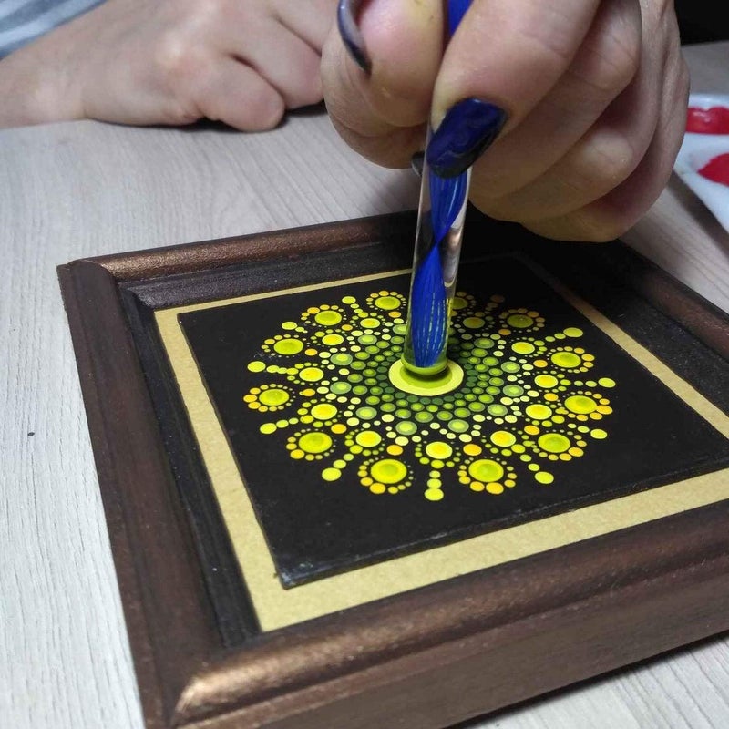 53 Arts 53ARTS Mandala Art Dot Painting Designer Acrylic Tools Set of 8 Pcs Mandal Tool and 5 Dotting - Image 3