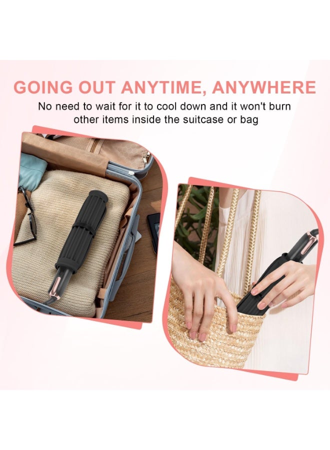 Large Silicone Heat Resistant Mat, Portable Hot Hair Tools Pad for Curling Iron Flat Iron Hair Straightener, Non-Slip Heat Proof Cover with Velcro for Home Salon Travel - Image 3