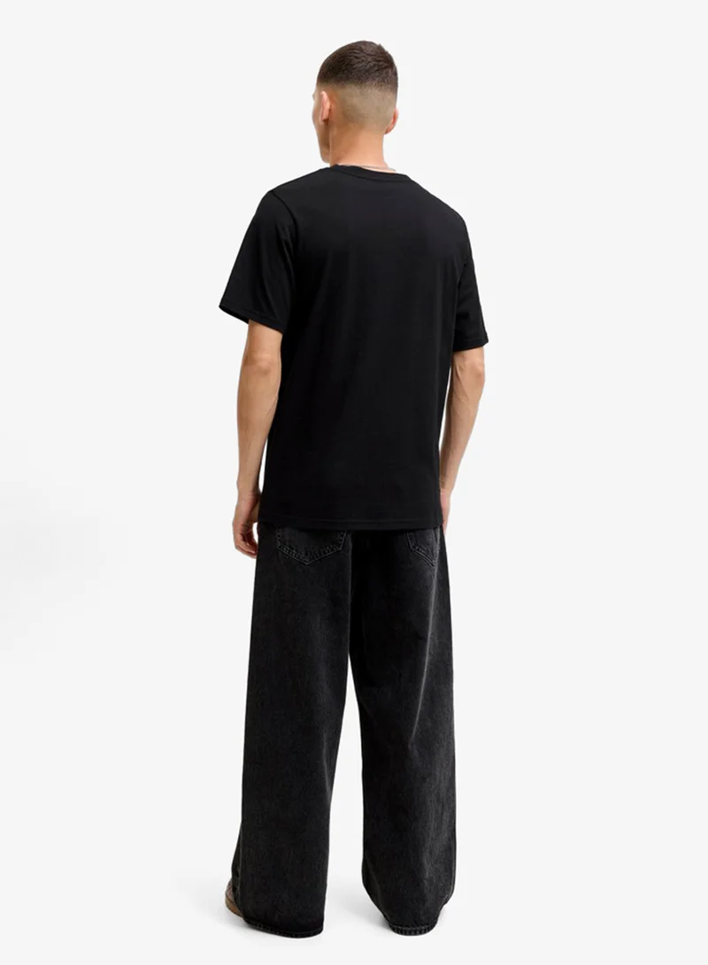 جاك اند جونز Casual Regular Fit Crew Neck T-Shirt