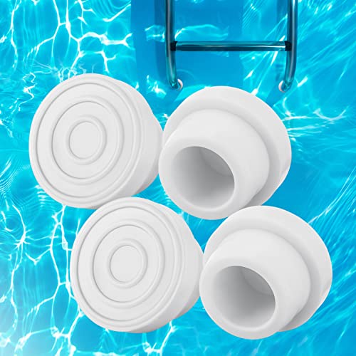 PAMASE Pool Ladder Bumpers for Inground Pool - 4Packs Inside Plug Caps fit 1.9" Standard Steps Tubing, Rubber Foot Cover Protect Swimming Pool Liner - Image 1