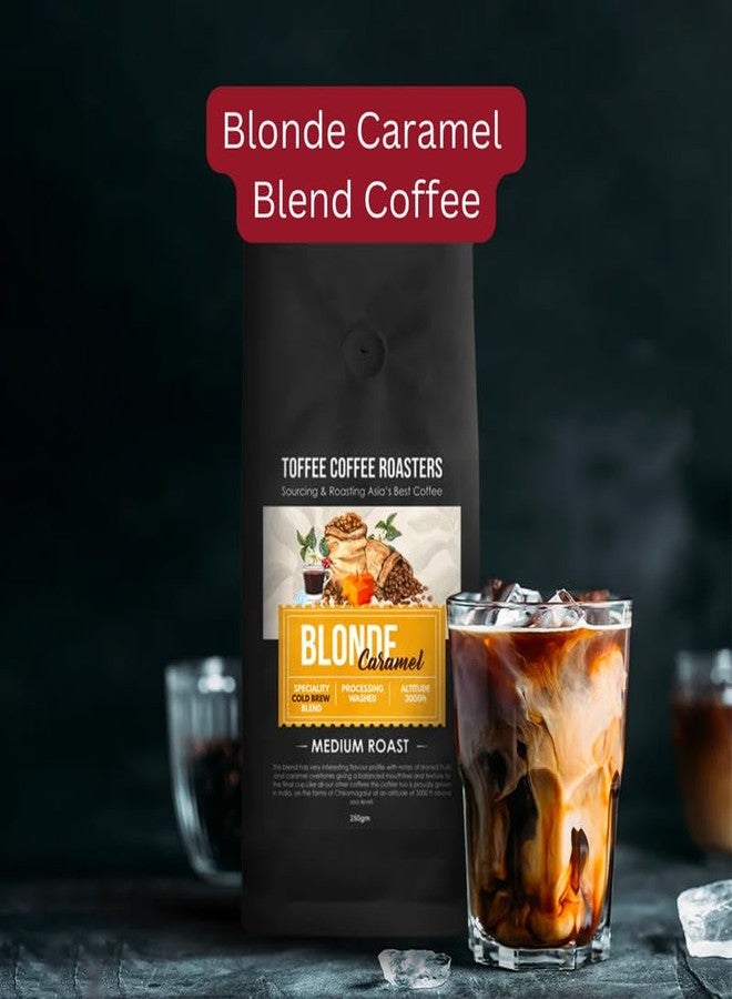 Toffee Coffee Roasters | Light & Medium Roast - Coffee Sample | Pack of 3x100gm (Honey & Caramel, Baarbara Estate Coffee, Blonde Caramel Coffee), Grind: Cold Brew - Image 2