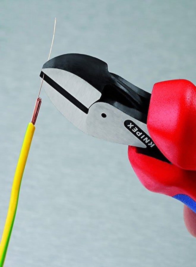 كنيبيكس أدوات Knipex 73 02 160 SB قاطع قطري مدمج بمفصل صندوقي X-Cut مع مقبض مريح، أحمر/أزرق - Image 5