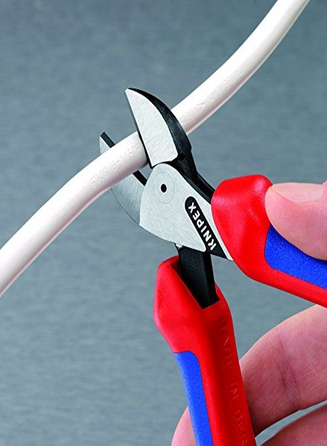 كنيبيكس أدوات Knipex 73 02 160 SB قاطع قطري مدمج بمفصل صندوقي X-Cut مع مقبض مريح، أحمر/أزرق - Image 2