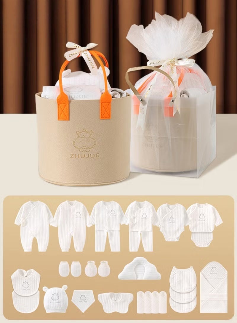 HOOKOR 28PCS Newborn Baby Gifts Set, Newborn Layette Gift Set, Baby Clothes Accessories Set for Boys and Girls, Premium Cotton, Perfect Gift Box with Beautifully Gift Box for Spring Summer Autumn Winter - Image 1