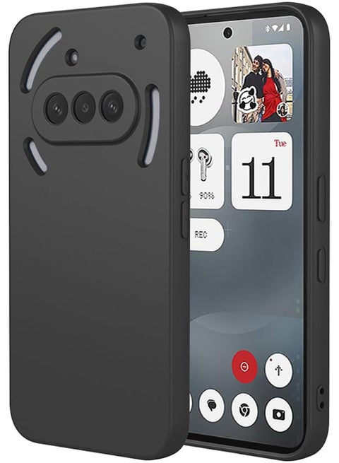 Case for Nothing Phone 3a Matte Silicone Flexible Camera Protection Back Cover for Nothing Phone 3a