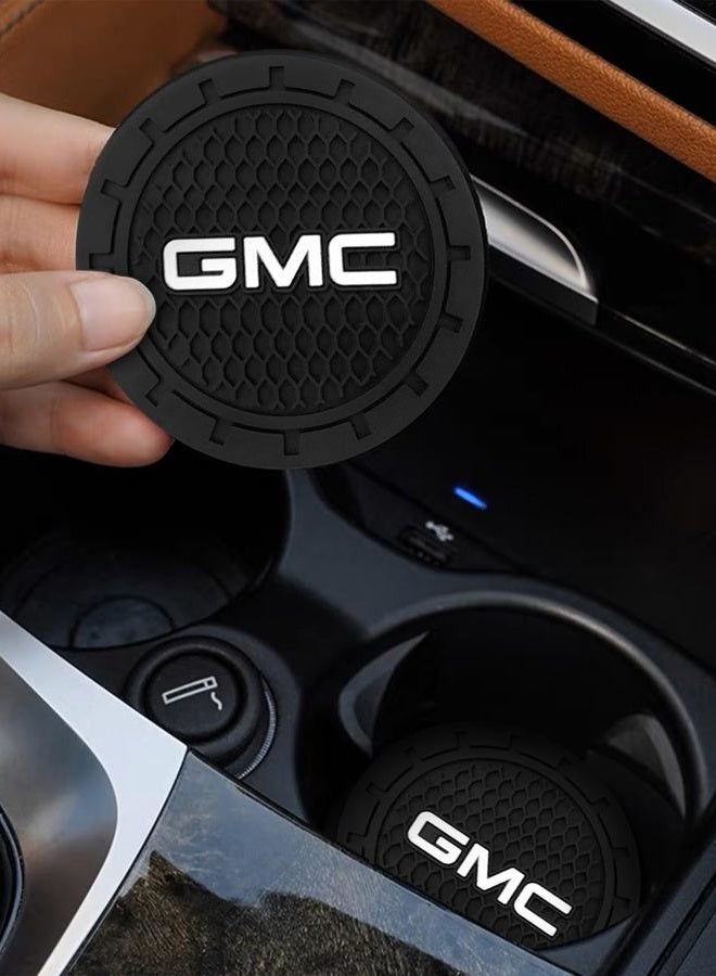BFIVEANTE Car Cup Holder Coaster for GMC Silicone Cupholder Coaster,Car Interior Accessories,2.76 Inch 2 Pieces - Image 4
