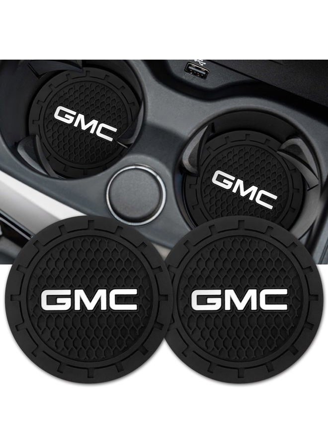 BFIVEANTE Car Cup Holder Coaster for GMC Silicone Cupholder Coaster,Car Interior Accessories,2.76 Inch 2 Pieces - Image 1