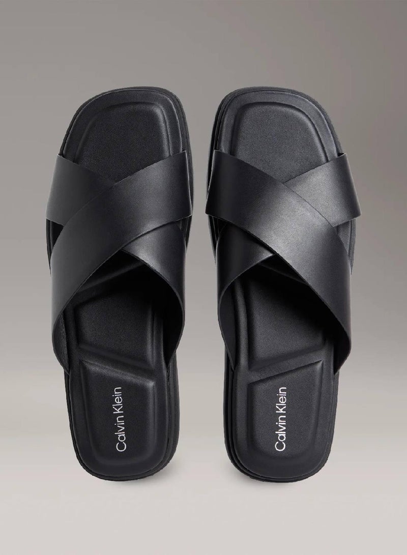 CALVIN KLEIN Leather Sandals - Image 2