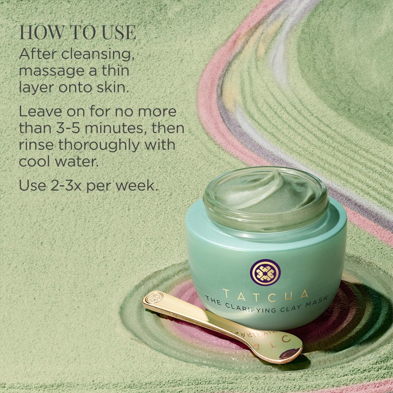 TATCHA The Clarifying Clay Mask | Exfoliating Pore Treatment Creates a Warming Sensation To Open & Purify Pores, 50 ml | 1.7 oz - Image 4