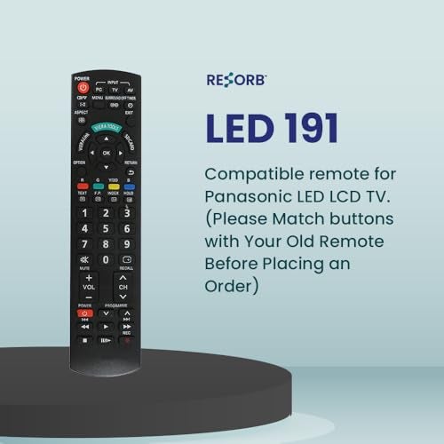 RESORB LED 298 Non Voice Compatible for Panasonic Tv Remote Original Smart Model TH-43LS680DX TH-43LX750DX Android Television from Sanyo Kaizen Series - Image 2