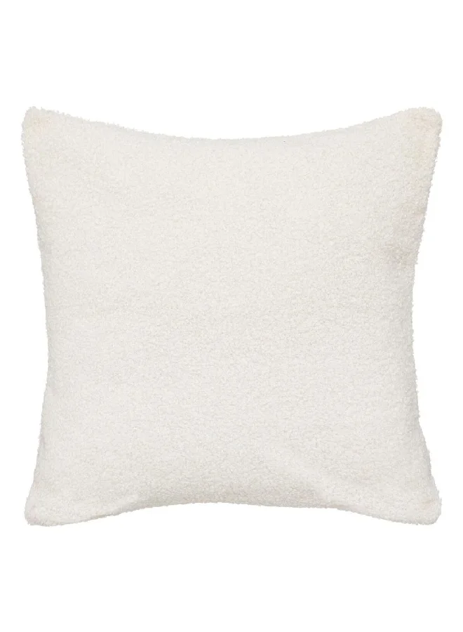 atmosphera Jaiko Faux Fur Square Shaped Cushion Ivory 40 x 40 cm 196239Z