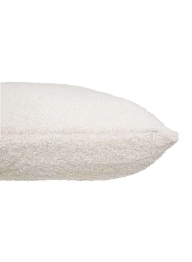 atmosphera Jaiko Faux Fur Square Shaped Cushion Ivory 40 x 40 cm 196239Z