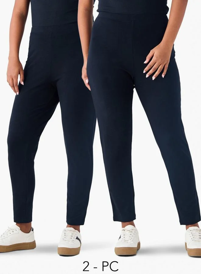Ulla Popken Set of 2 - Plus Size Ulla Popken Leggings