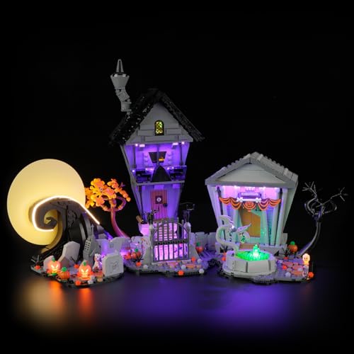 BRIKSMAX 20 Light Kit for Disney Tim Burtons The Nightmare Before Christmas Innovative LED Lighting Compatible with Lego Ideas 21351 - Image 1