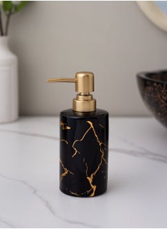 NAFEH Soap Dispenser Ceramics Marble Style Refillable Hand Lotion Dispenser Press Bottle(300ml)  - Image 3