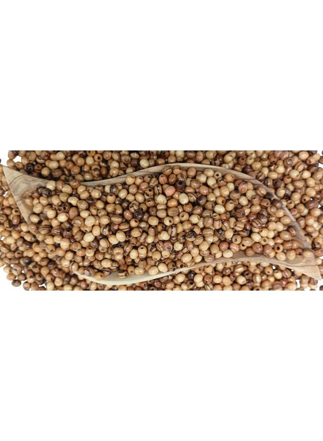Zuluf Bethlehem Olive Wood Rosary Beads 8mm Oval Beads Wooden Beads (60 Beads) | Olive Wood Beads for Bracelet Rosary and Jewelry Making | Beading Supplies Jerusalem | with Certificate BEAD006 - Image 2