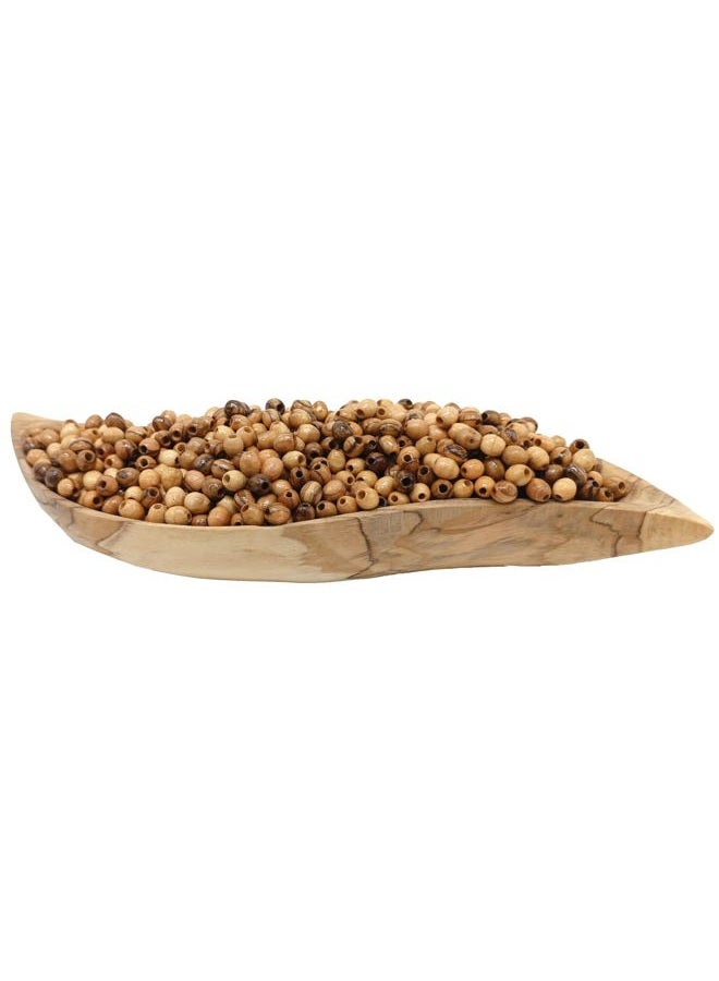 Zuluf Bethlehem Olive Wood Rosary Beads 8mm Oval Beads Wooden Beads (60 Beads) | Olive Wood Beads for Bracelet Rosary and Jewelry Making | Beading Supplies Jerusalem | with Certificate BEAD006 - Image 4