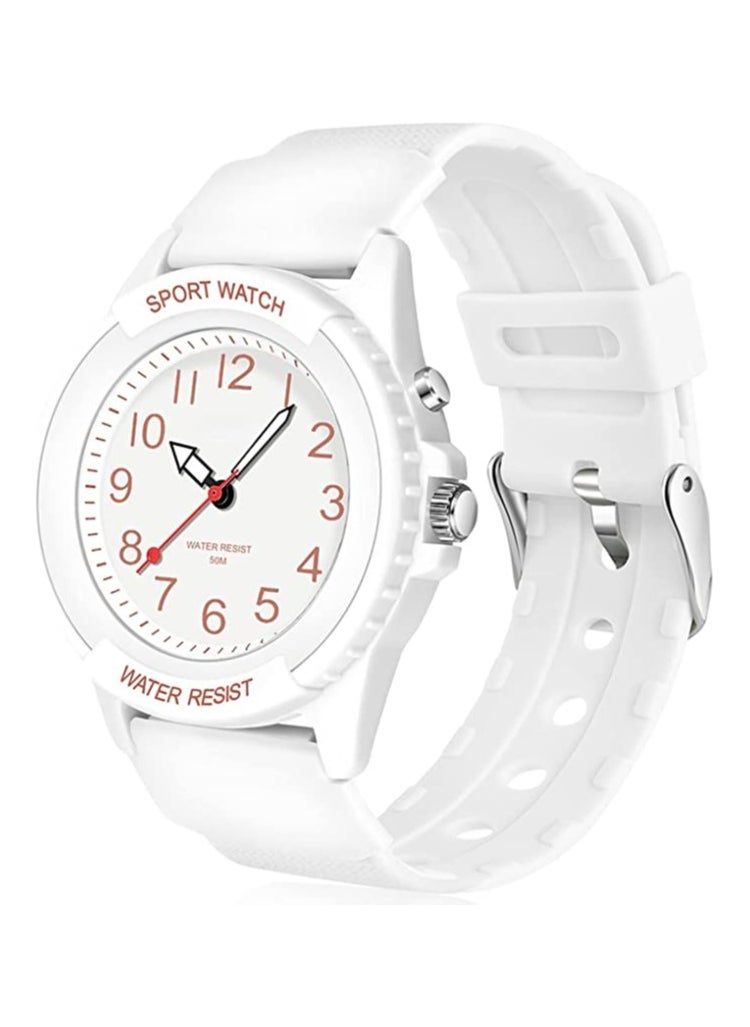 Captaintech Waterproof Kids Analog Watch for Boys & Girls, Night Light Feature, Easy-to-Read Learning Time Watch for Ages 9-18, Perfect Gift for Young Learners  - Image 1