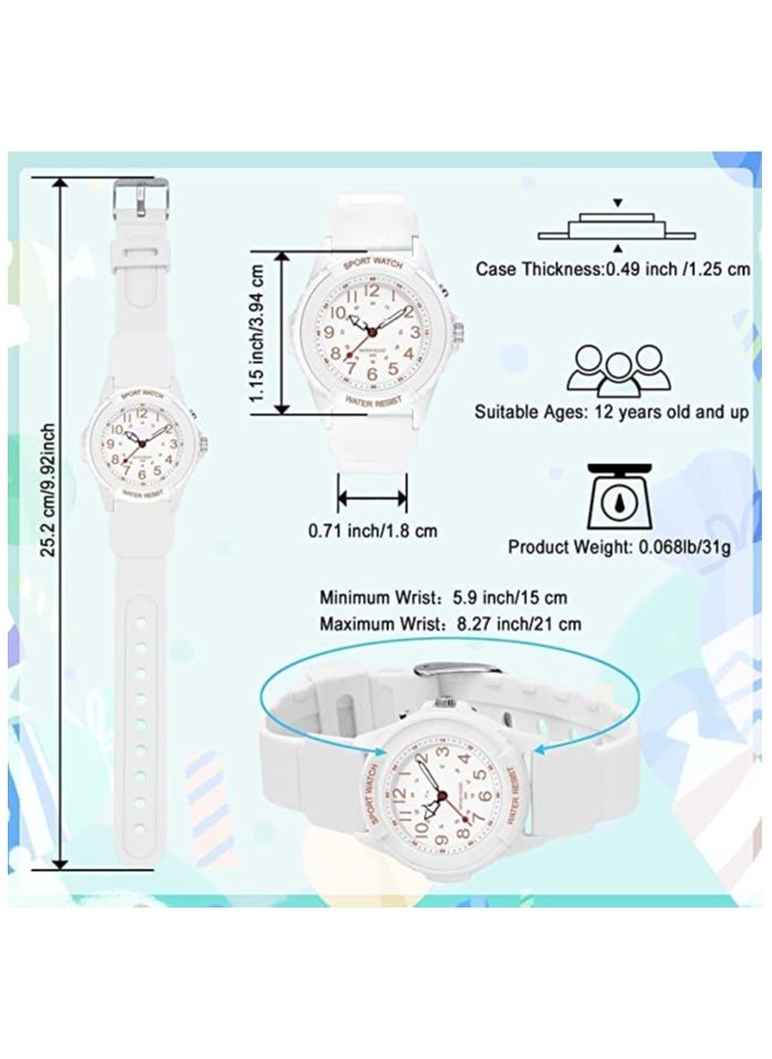 Captaintech Waterproof Kids Analog Watch for Boys & Girls, Night Light Feature, Easy-to-Read Learning Time Watch for Ages 9-18, Perfect Gift for Young Learners  - Image 4