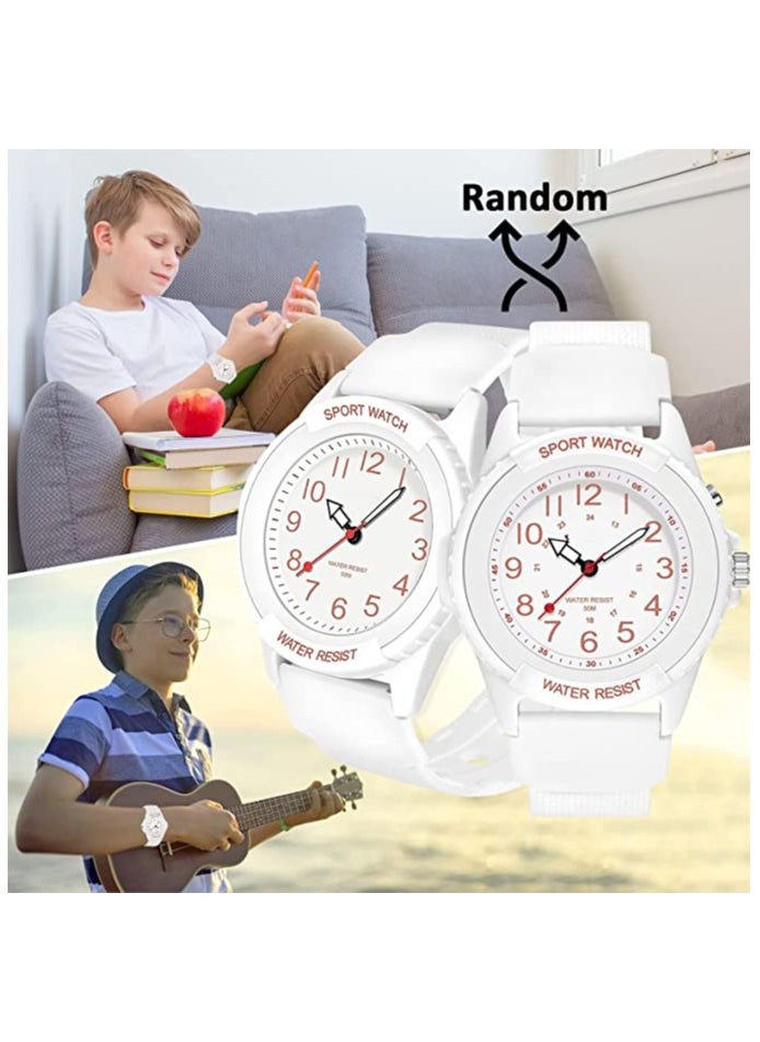 Captaintech Waterproof Kids Analog Watch for Boys & Girls, Night Light Feature, Easy-to-Read Learning Time Watch for Ages 9-18, Perfect Gift for Young Learners  - Image 3