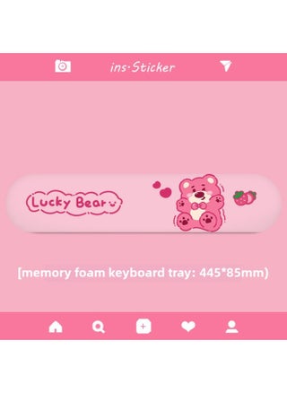 Strawberry Bear Mouse Pad Wrist Protection Women's Ins Style Small Size Office Laptop Table Pad Keyboard Hand Support-Color:Keyboard Hand Rest (strawberry Bear) - pzsku/Z2174649A087EFDE37CB1Z/45/1746217836/4dbde7ab-4620-477e-a364-0b78b69c6cfa