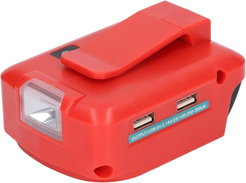 ADP05 محول طاقة 12 فولت تيار مستمر، محول بطارية ليثيوم 14.4-20 فولت مع مصباح عمل LED - Image 2