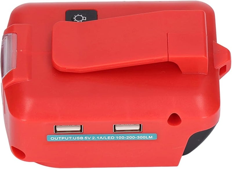 ADP05 محول طاقة 12 فولت تيار مستمر، محول بطارية ليثيوم 14.4-20 فولت مع مصباح عمل LED - Image 5