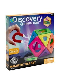 Discovery Discovery Mindblown Magnetic Tiles Set (24 Pieces)  - Image 1