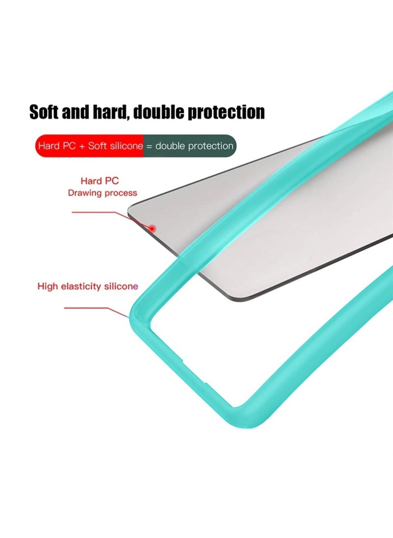 دبليو تيك - غطاء حماية هجين شفاف لهاتف Xiaomi Redmi Note 11 Pro Plus 5G أخضر بحري - Image 1