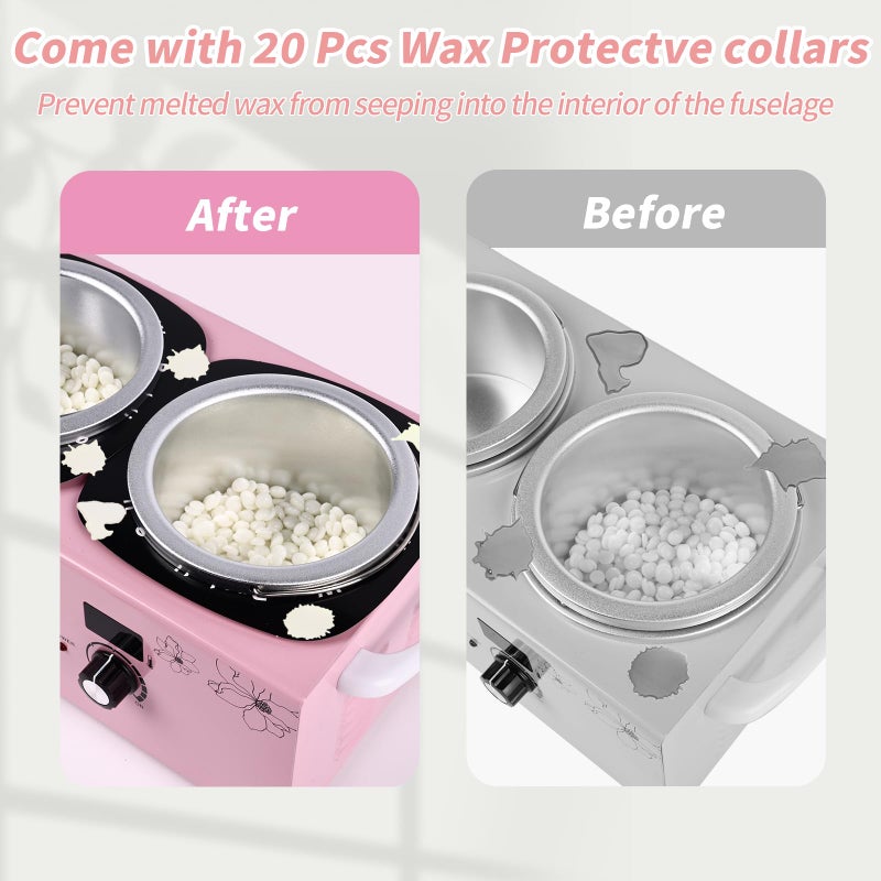 Yofuly Double Wax Warmer Machine, Yofuly Professional Digital Waxing Kit for Women Hair Removal, Electric Hard Wax Pot Heater with Sticks and Collars for Home Spa Beauty Salon Esthetician Use - Image 5
