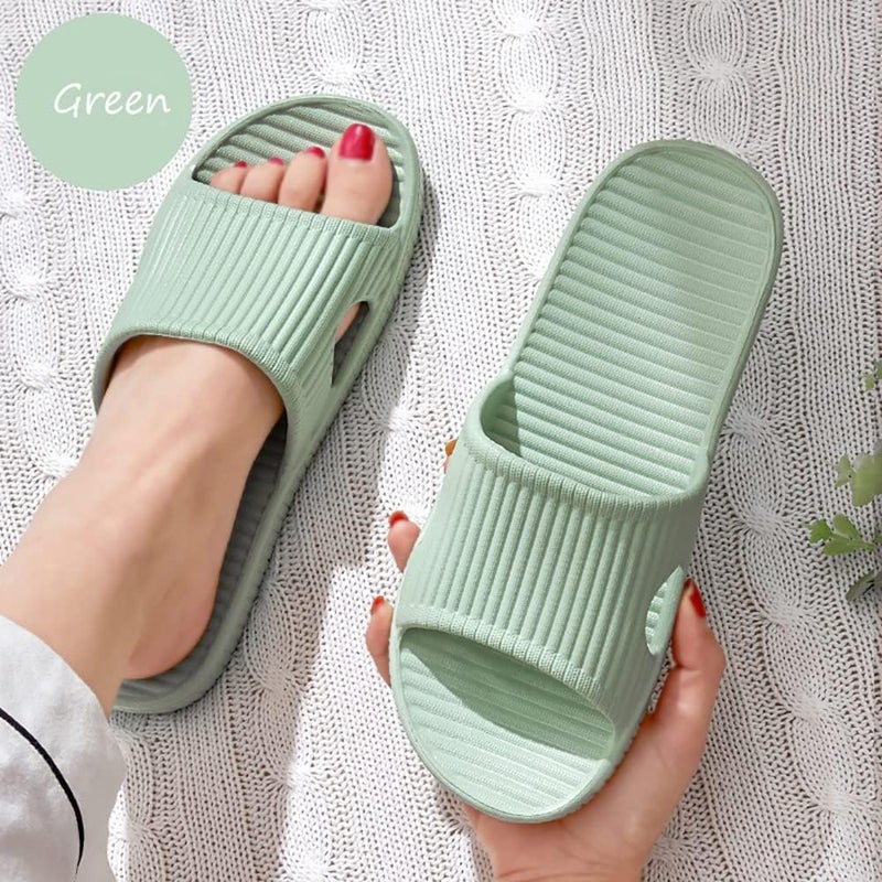 VIDSID Shower Slippers Dry Quickly Bath Slippers Womens Non Slip Indoor Home Bedroom - Image 2
