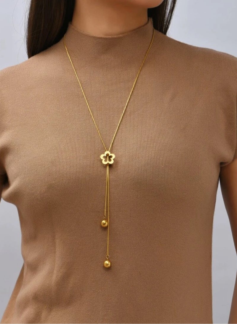 NEW STYLE Elegant Gold Stainless Steel Necklace For Women - Image 1