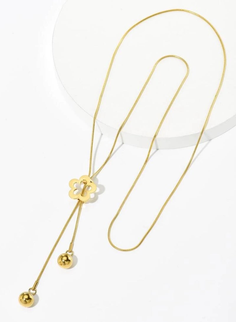 NEW STYLE Elegant Gold Stainless Steel Necklace For Women - Image 3