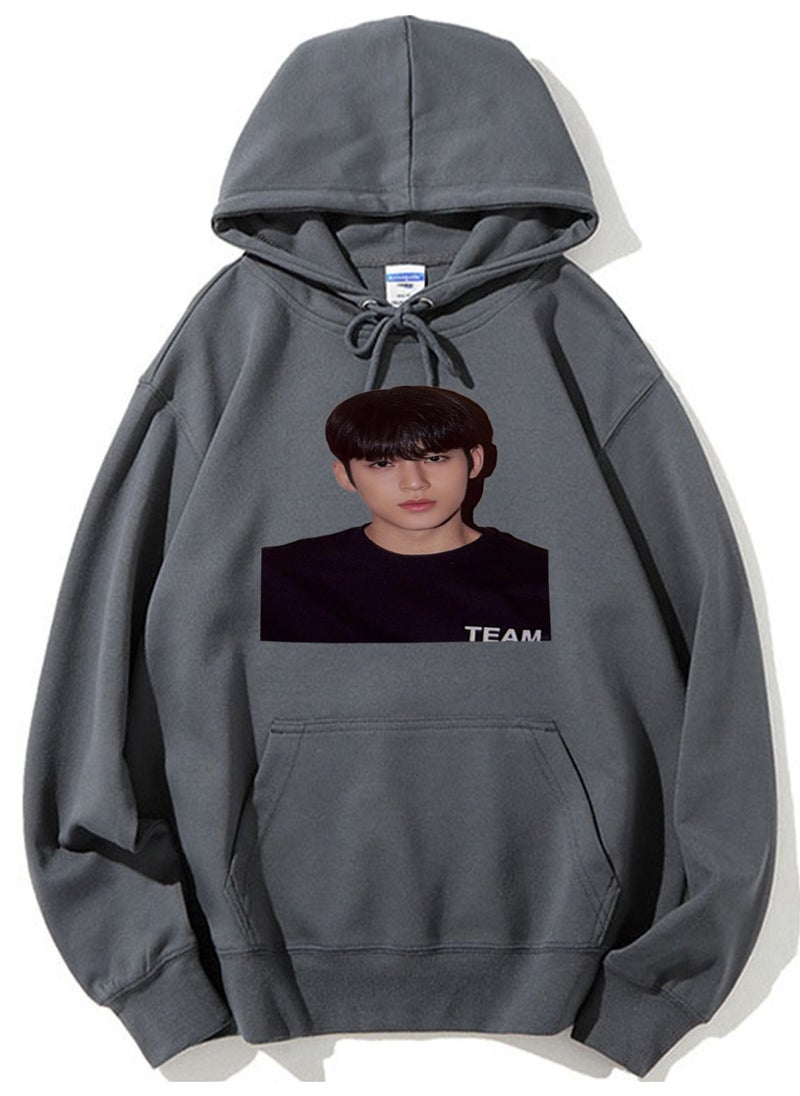 NIBEMINENT SEVENTEEN Printed Cotton Long Sleeve Hoodie 