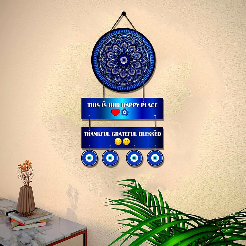Expleasia, Exuberant & Luxury Decor EXPLEASIA Decorative Wall Hanging Wooden Art Decoration Item for Home Office Motivational quotes decor Home Decor Gift Items This Is Our Home  - Image 5