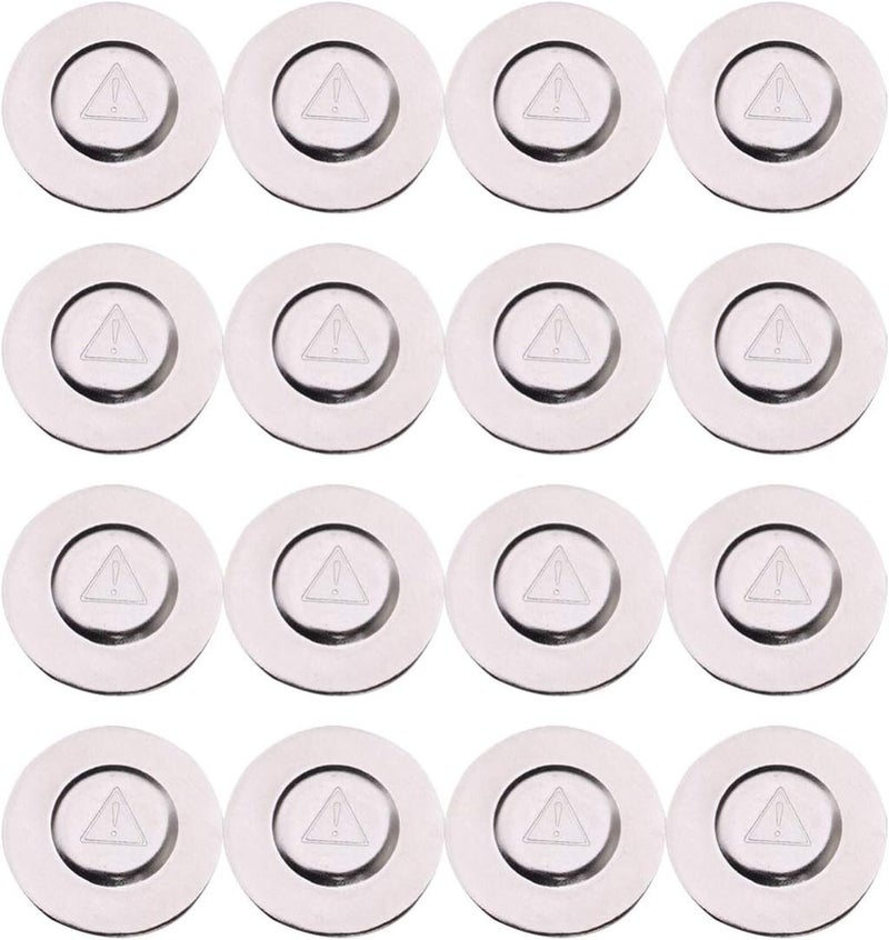 comfrt 24PCS Magnetic Snap Button Round ID Name Badge Fastener Metal Lapel Pin Brooch Holder for DIY Craft Scarf Purses Bags Clothes Leather(20mm,Silver) - Image 1