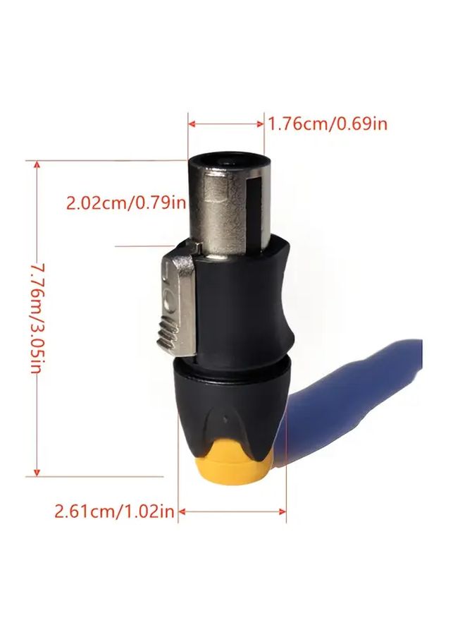 MW405 B 4 Pole Metal SpeakON Loudspeaker Connector For Pro Audio Amplifiers And Speakers - Image 2