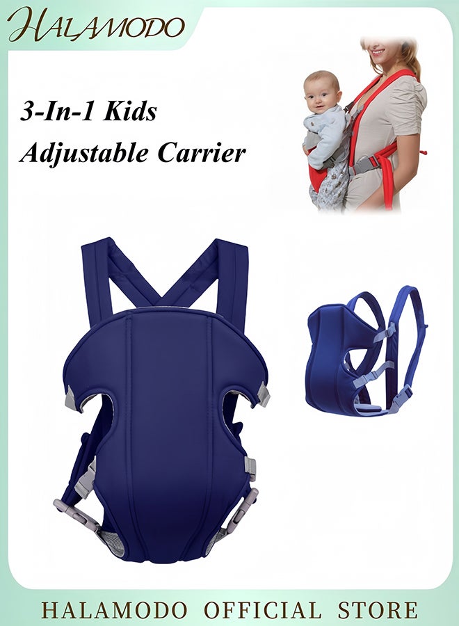 Halamodo 3-in-1 Baby Adjustable Carrier Suitable for Baby Hip Seat with Comfortable Head Support and Strap Design Red - Image 1